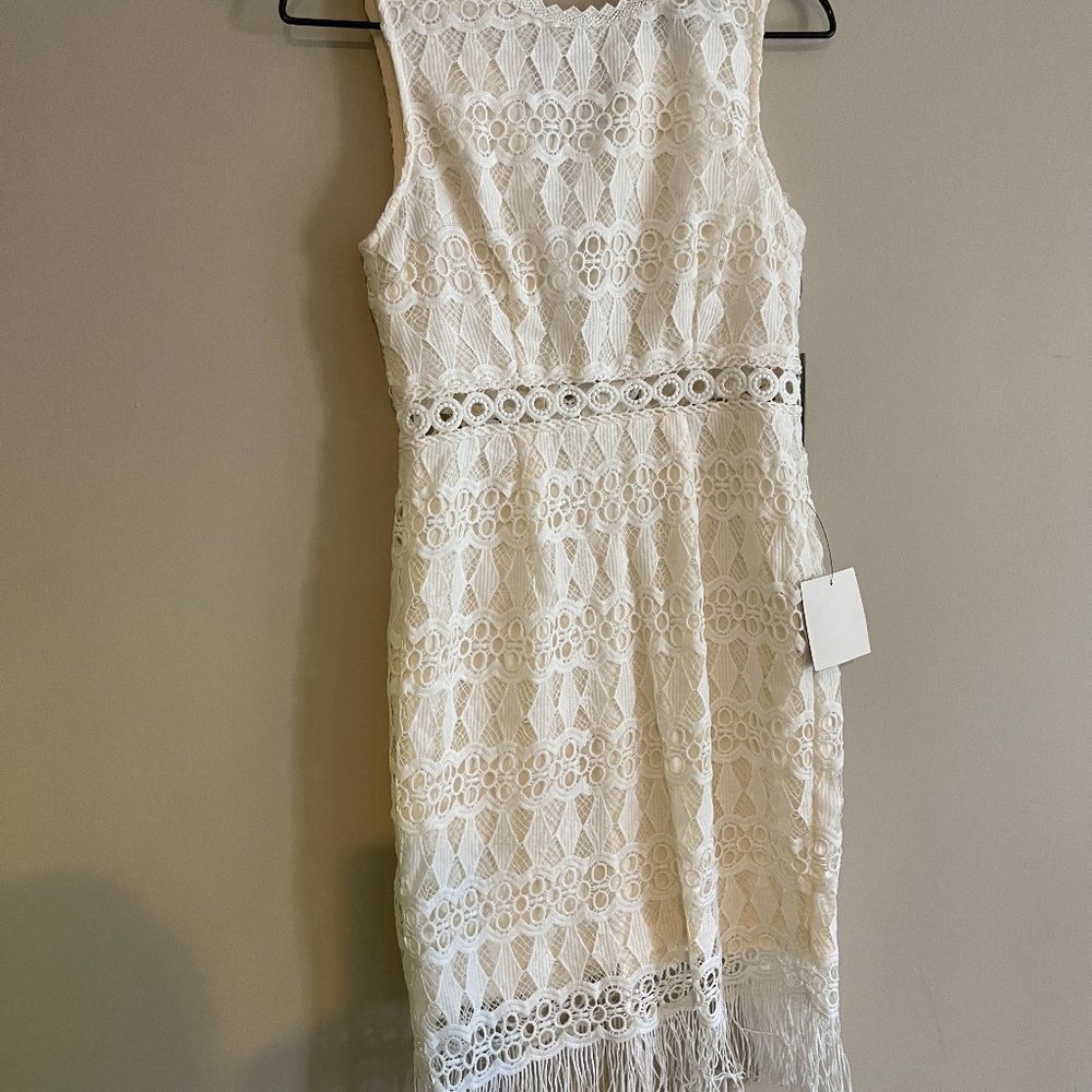 White lace Lulus Dress